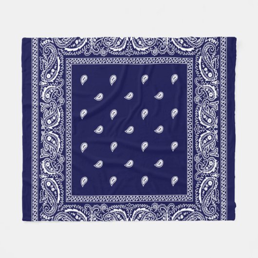 Bandana True Blue Fleece Blanket (Voorkant (Horizontaal))