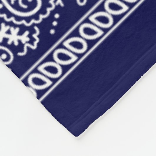 Bandana True Blue Fleece Blanket (Hoek)