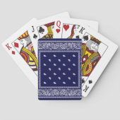 Bandana True Blue-speelkaarten Pokerkaarten (Achterkant)