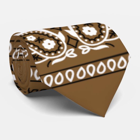 Bandana True Brown Stropdas (Opgerold)