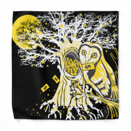 Bandana – Urban Tree Owl & Wealth Surreal Pop-Art 