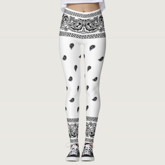Bandana White Leggings (Voorkant)