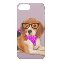 Bandana's Beagle (achtergrondkleur bewerkbaar) Case-Mate iPhone Case