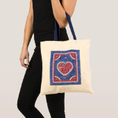 Bandanna Heart Canvas tas (Voorkant (product))