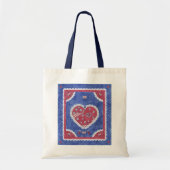 Bandanna Heart Canvas tas (Voorkant)
