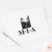 bandanna meisje ovale sticker (Envelop)