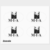 bandanna meisje ovale sticker (Vel)