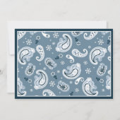 Bandanna Print Cowboy Baby shower Kaart (Achterkant)