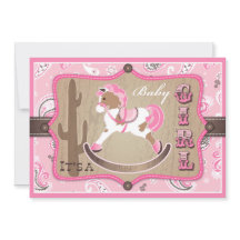 Bandanna Print & Rocking Horse Cowgirl Baby shower
