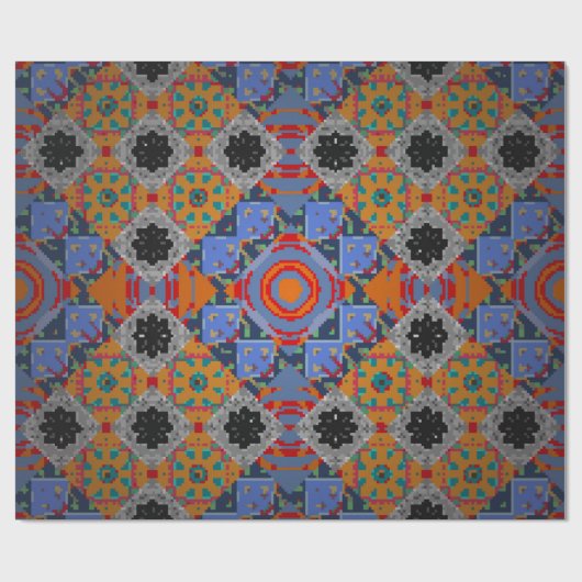 Bandanna shawl, ontwerp van tablecloth fabric, zij cadeaupapier (Vlak)