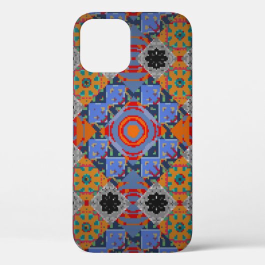 Bandanna shawl, ontwerp van tablecloth fabric, zij Case-Mate iPhone case (Achterkant)