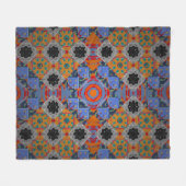 Bandanna shawl, ontwerp van tablecloth fabric, zij fleece deken (Voorkant (Horizontaal))