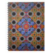 Bandanna shawl, ontwerp van tablecloth fabric, zij notitieboek (Voorkant)