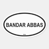 BANDAR ABBAS OVALE STICKER (Voorkant)