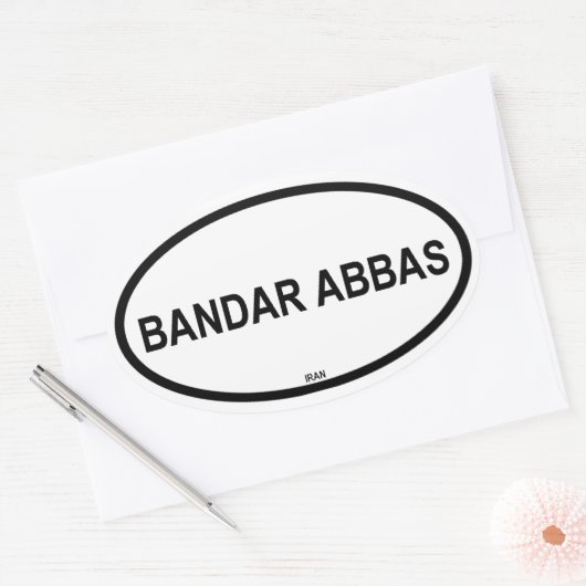 BANDAR ABBAS OVALE STICKER (Envelop)