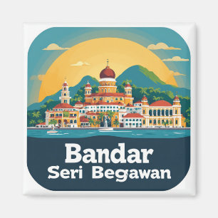 🧲 Bandar Seri Begawan Aandenken 🌏 Magneet