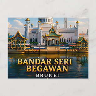 Bandar Seri Begawan Hoofdstad van Brunei 📍 Briefkaart
