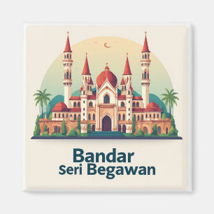 Bandar Seri Begawan Met Rode Koepels Magneet
