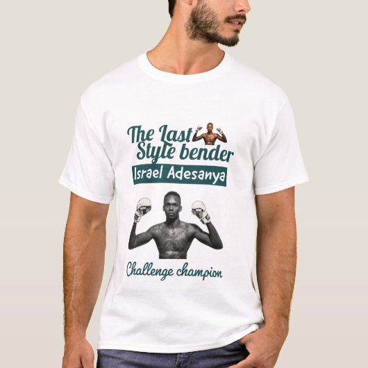 Bandar-stijl Israel Adesanya T-shirt (Voorkant)