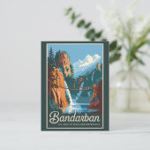 Bandarban Bangladesh Travel Art Vintage Briefkaart (Staand voorkant)