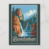 Bandarban Bangladesh Travel Art Vintage Briefkaart (Voorkant)