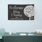 Bandbanner van Jubileum voor bruiloft Spandoek (Beurs)