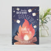 Bandbrand Camping Outdoor Birthday Kaart (Staand voorkant)