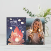 Bandbrand Camping Outdoor Birthday Kaart (Staand voorkant)