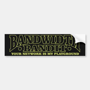 Bandbreedte Bandit Bumpersticker