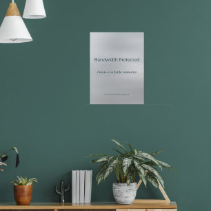 BANDBREEDTE BESCHERMD POSTER