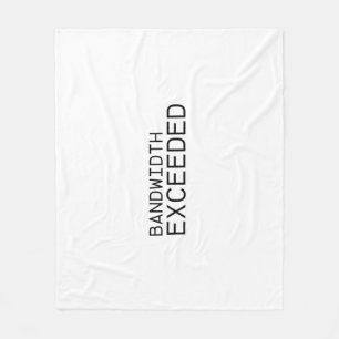 Bandbreedte Overschreden   Zachte Studio Fleece De Deken
