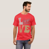 Bandcassette LOVE vriend T-shirt (Voorkant volledig)