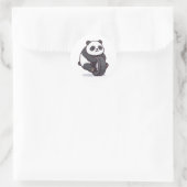 Bande Panda Ronde Sticker (Tas)