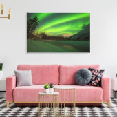 Banded Aurora Canvas Afdruk (Insitu (Woonkamer))