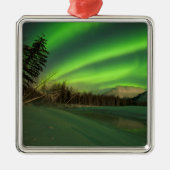Banded Aurora Metalen Ornament (Voorkant)