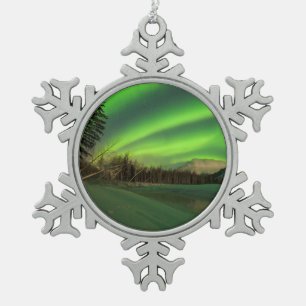 Banded Aurora Tin Sneeuwvlok Ornament