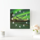 Banded Aurora Vierkante Klok (Huis)