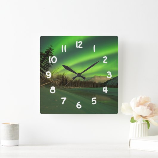 Banded Aurora Vierkante Klok (Huis)