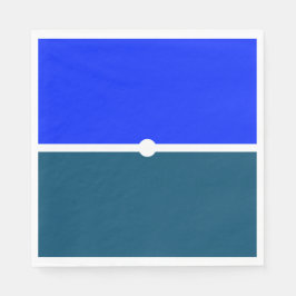 Banded Moderne Oceaan Nautisch Blauw Kleurblokken Servet
