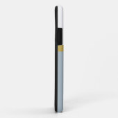 Banded Professioneel Lichtgrijs Wit Kleurenblok Case-Mate iPhone Case (Achterkant/rechts)