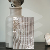 Banded Wood Kijk Shabby Lace Wedding Invitation Kaart