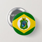 Bandeira Ceará Brasil Ronde Button 5,7 Cm (Voorkant /achterkant)