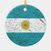 Bandeira da Argentina Keramisch Ornament (Voorkant)