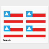 Bandeira da Bahia Brasil Rechthoekige Sticker (Vel)