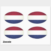 Bandeira da Holanda Ovale Sticker (Vel)