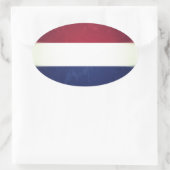 Bandeira da Holanda Ovale Sticker (Tas)