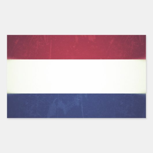 Bandeira da Holanda Rechthoekige Sticker (Voorkant)