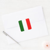 Bandeira da Itália Vierkante Sticker (Envelop)