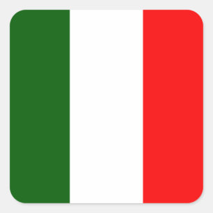 Bandeira da Itália Vierkante Sticker