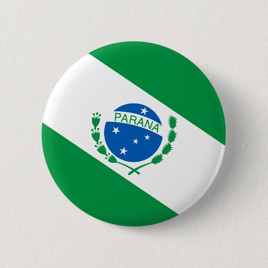 Bandeira da Paraná Brasil Ronde Button 5,7 Cm (Voorkant)